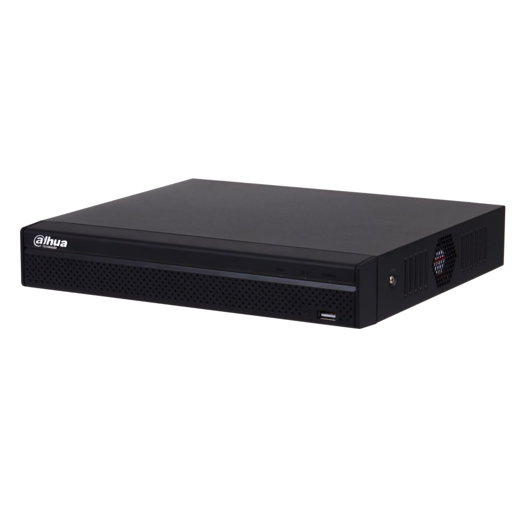 מקליט רשת NVR קומפקטי 8 ערוצים עם 8 יציאות PoE מובנות Dahua DHI-NVR4108HS-8P-4KS3