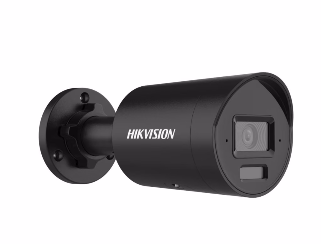 מצלמת אבטחה IP מיני צינור 4MP AcuSense תאורה היברידית מיקרופון כפול Hikvision DS-2CD2043G2-LI2U