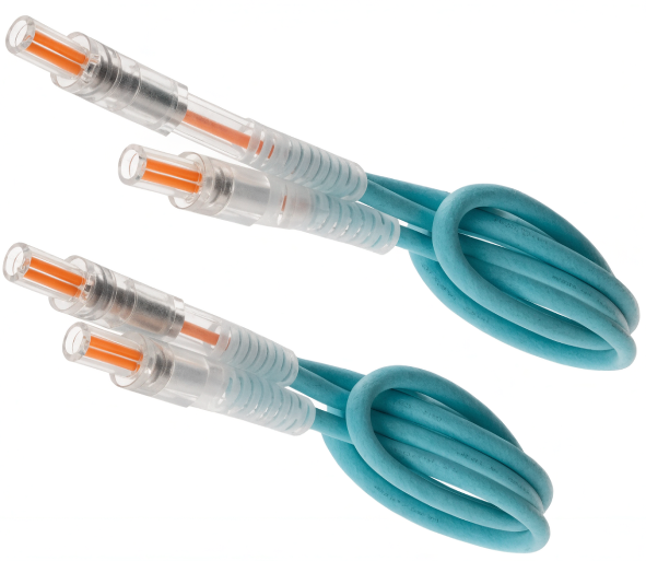 מגשר סיבים אופטי דופלקס LC-LC Multi Mode OM3 - אורך 3 מטר
