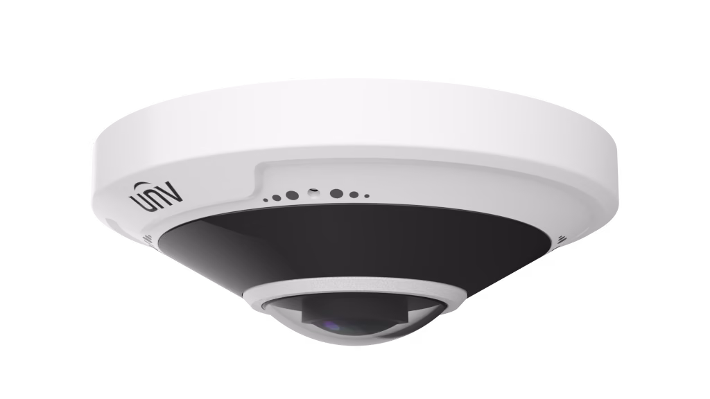 מצלמה כיפה אנטי-ואנדל פאנורמית 360°, 5MP מסדרת Prime Uniview IPC815SB-ADF14K-I0