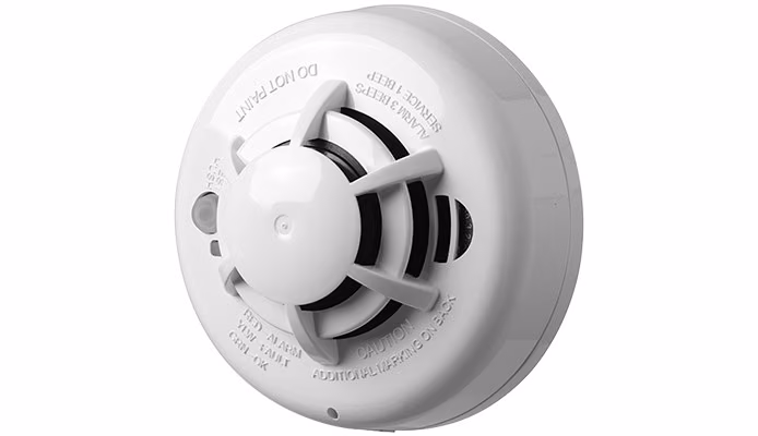 גלאי עשן וחום אלחוטי עם סירנה פנימית Visonic SMD-429 PG2